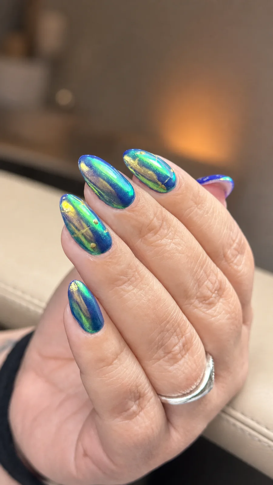 Wet Cat Eye Manicure at Ruta Beauty