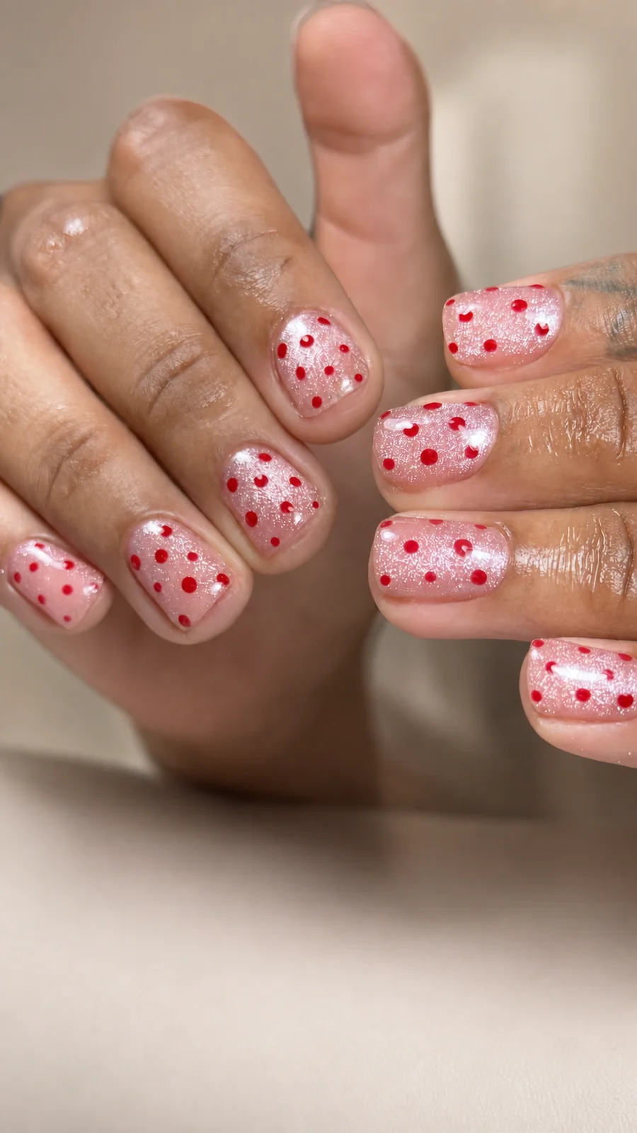 Polka Dot Manicure at Ruta Beauty